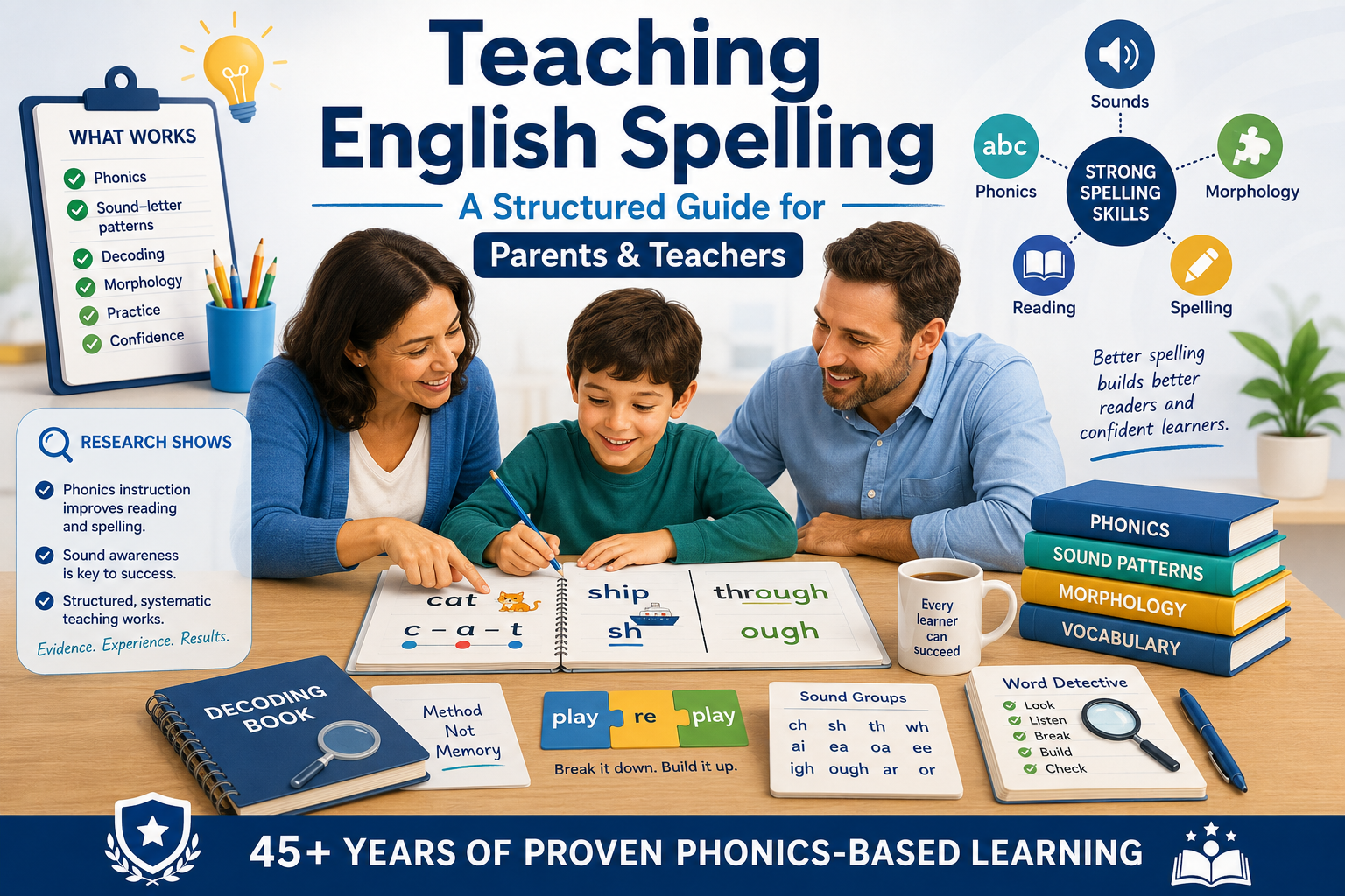 How to teach English spelling for parents and teachers